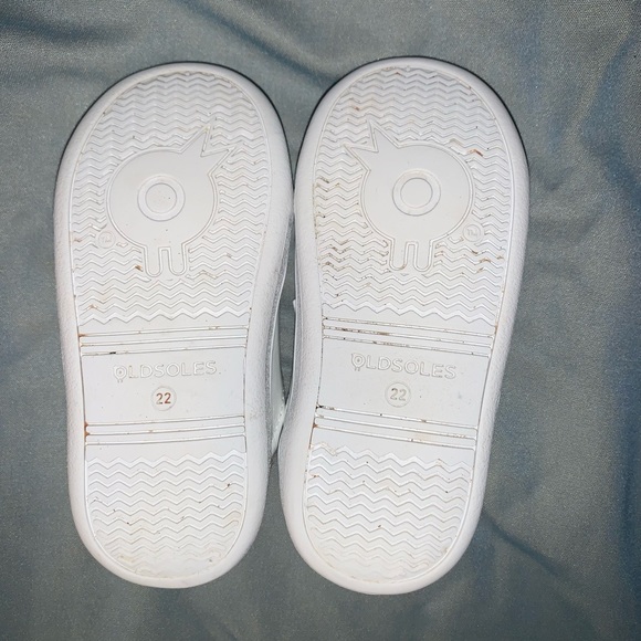 Old Soles Boutique GG brand girls GLITTER tennis shoes sneakers size 22 us 6 - Picture 14 of 15